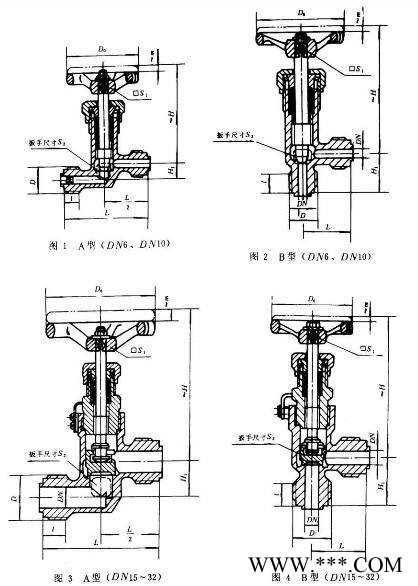 CB1010-1990外螺紋不銹鋼截止閥