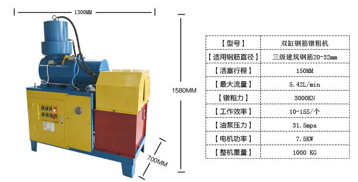 四川廠家直銷(xiāo)鋼筋鐓粗機(jī)滾絲機(jī) 廠家直銷(xiāo)32鋼筋頭部鐓粗機(jī)  液壓鋼筋鐓頭機(jī)價(jià)格示例圖4