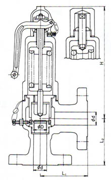 SL-10安全閥尺寸圖