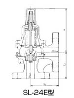SL-24E-G安全閥尺寸圖